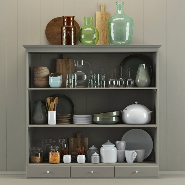 kitchen utensil Model 3D .c4d .max .obj .3ds .fbx .stl .blend