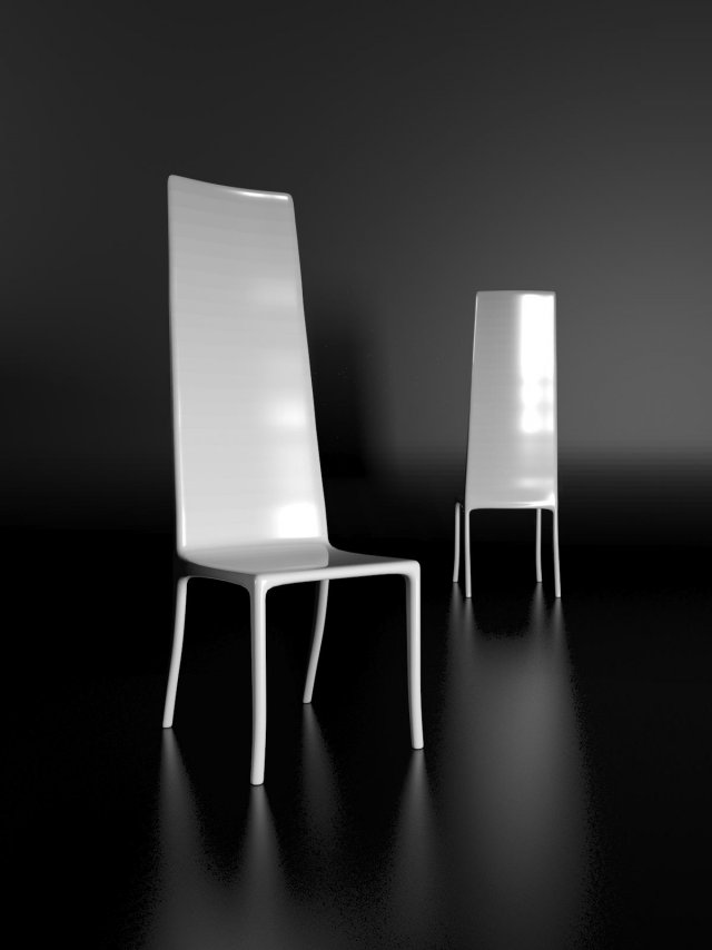 chair ice by tim makcool Model 3D .c4d .max .obj .3ds .fbx .stl .blend 