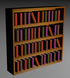 book shelf 3D Model .c4d .max .obj .3ds .fbx .stl .blend 