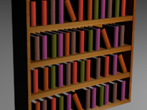 book shelf Modèle 3D