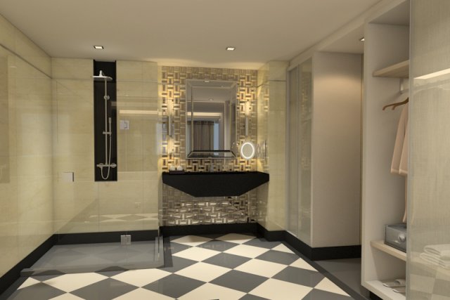 suite room wc 3D Model .c4d .max .obj .3ds .fbx .stl .blend 