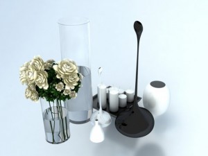 vase candle deco Modello 3D
