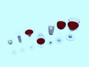 wine glasses Modelo 3D