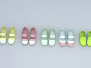children shoes 3D Model