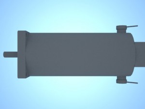 dc servo motor pl57s140 3Dモデル