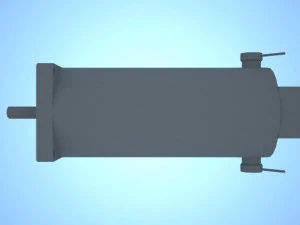 dc servo motor pl57s140 3D Model