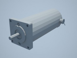 dc servo motor pl57s140 3Dモデル