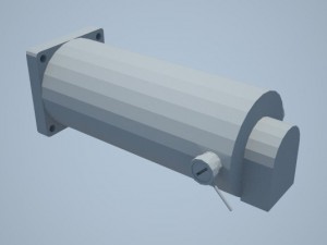 dc servo motor pl57s140 3Dモデル
