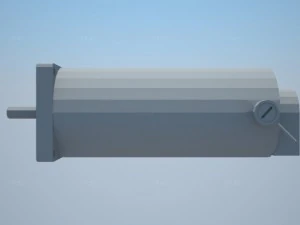 dc servo motor pl57s140 3D Model