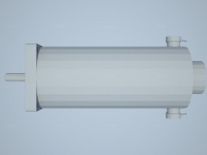 dc servo motor pl57s140 3Dモデル