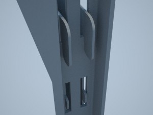 folding shelf bracket 3D Model