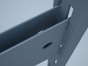 folding shelf bracket 3Dモデル