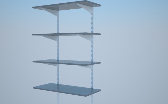 FOLDING SHELF-TABLE BRACKET, 3D CAD Model Library