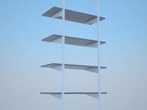 folding shelf bracket 3Dモデル