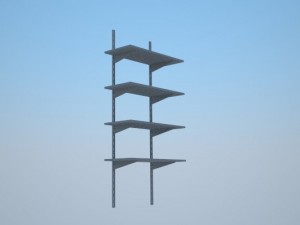 folding shelf bracket 3Dモデル