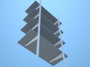 folding shelf bracket 3Dモデル