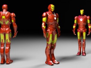 iron man mark 3 suit 3D Model