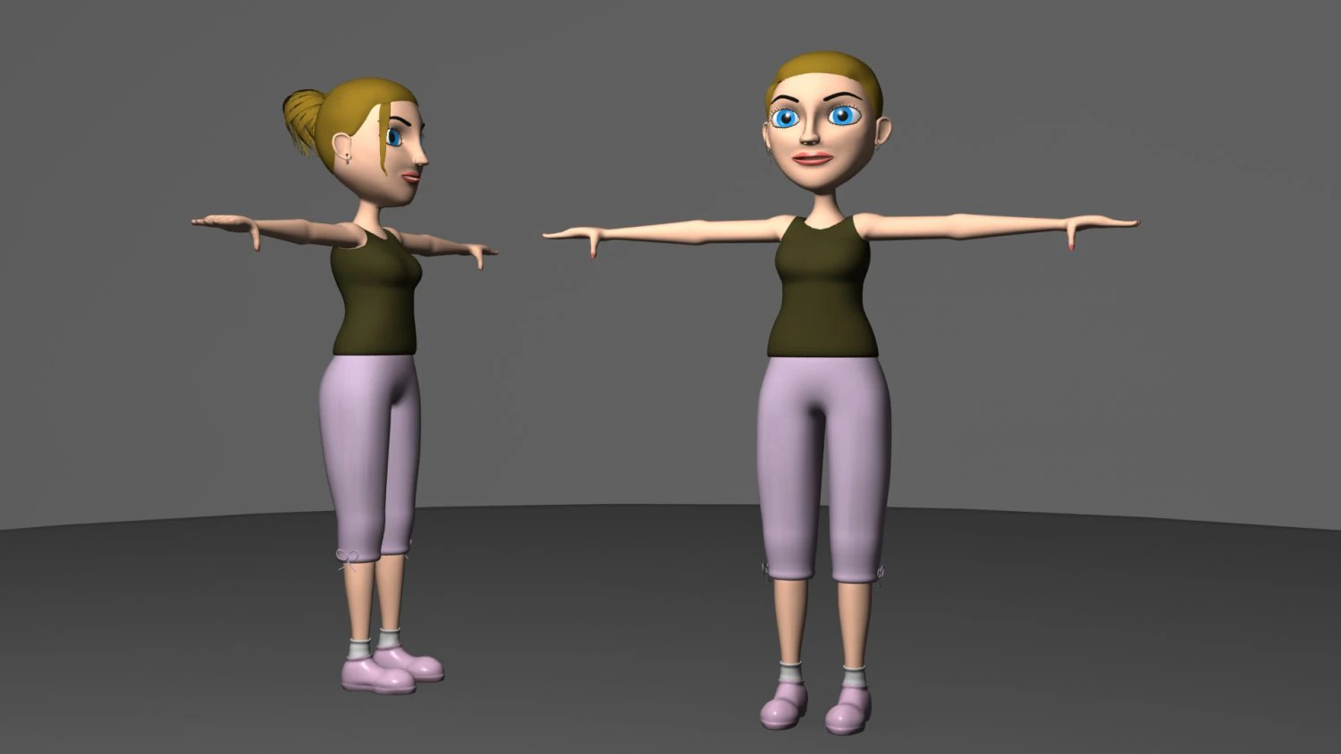 linda garota Modelo 3D .c4d .max .obj .3ds .fbx .stl .blend 