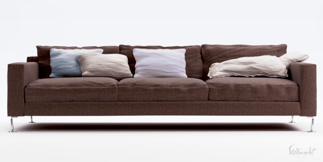modern sofa 3D Model .c4d .max .obj .3ds .fbx .stl .blend