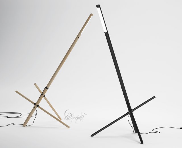 floor lamp 3D Model .c4d .max .obj .3ds .fbx .stl .blend 