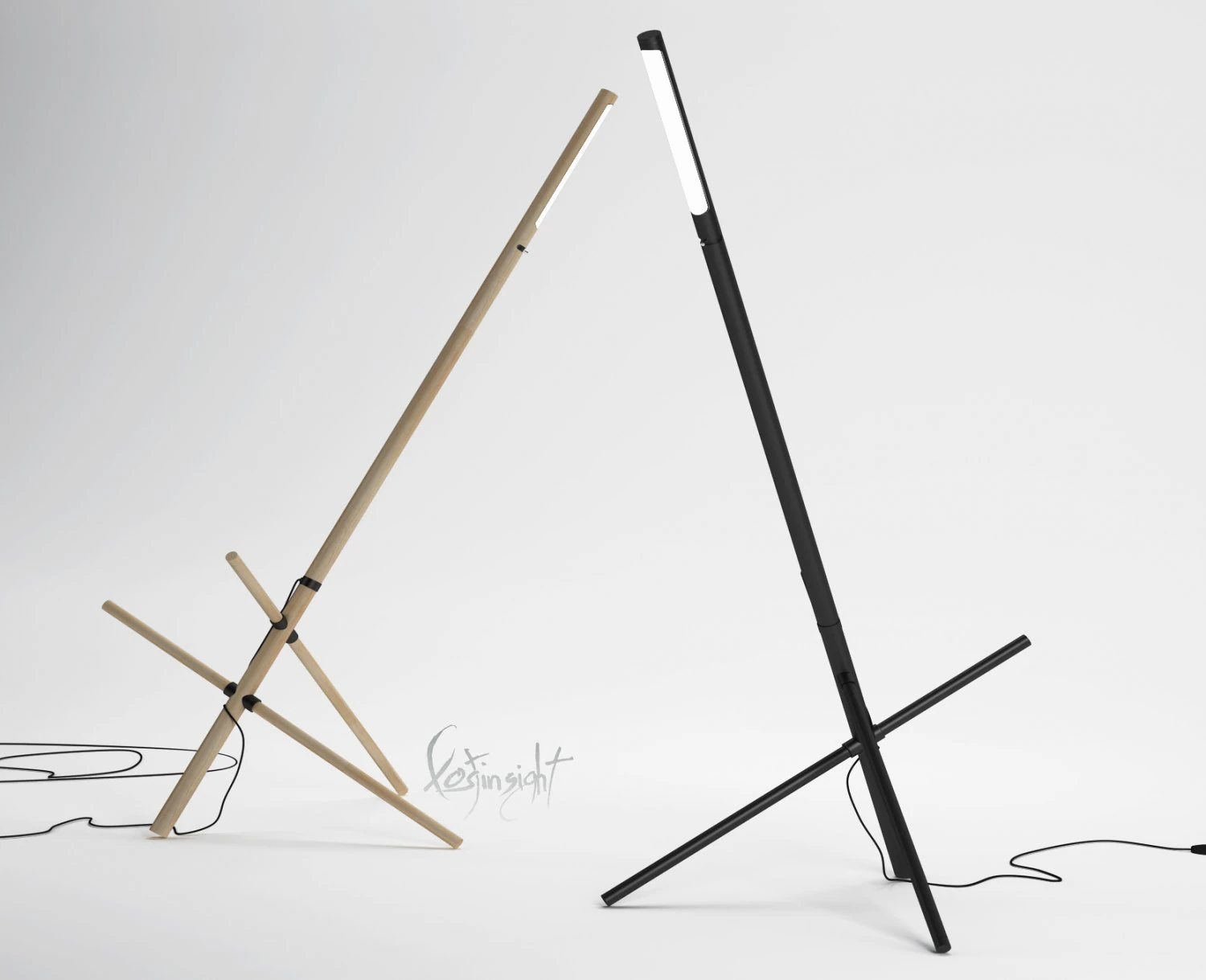floor lamp 3D Model .c4d .max .obj .3ds .fbx .stl .blend 