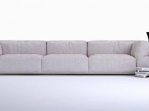 minimalistischezachte bank 3D Model