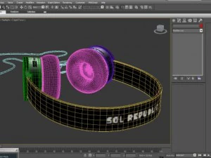 fone de ouvido solrepublic Modelo 3D