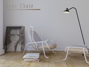 arpa lounge chair Modèle 3D