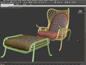 arpa lounge chair Model 3D