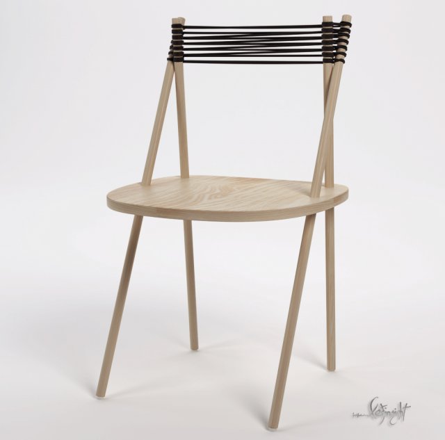 purist chair 3D Model .c4d .max .obj .3ds .fbx .stl .blend 