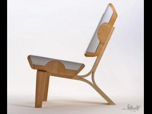 kurven chair 3D Model