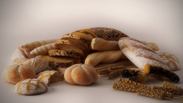 bread cravings 3D 모델 .c4d .max .obj .3ds .fbx .stl .blend 