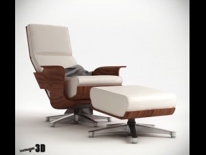 chaise cuatro lounge chair 3D 모델