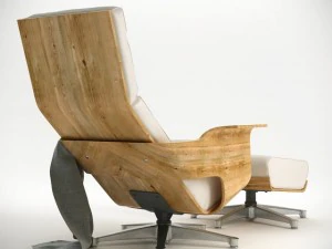 chaise cuatro lounge chair 3D Model