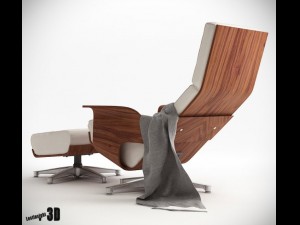 chaise cuatro lounge chair 3D 모델