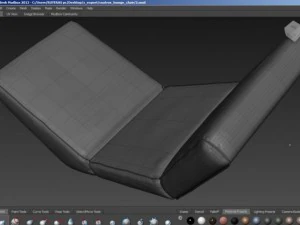 chaise cuatro lounge chair 3D Model