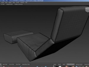 chaise cuatro lounge chair 3D 모델