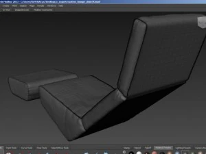 chaise cuatro lounge chair 3D Model