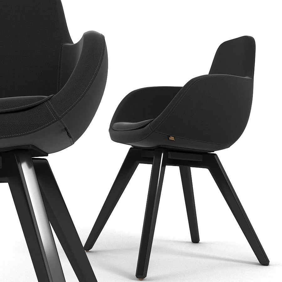scoop chair 3D Model .c4d .max .obj .3ds .fbx .stl .blend 
