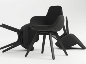 scoop chair 3D 模型