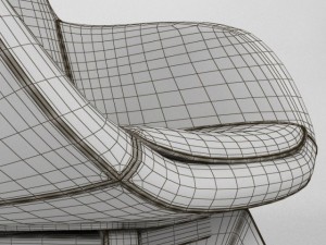 scoop chair 3D 模型