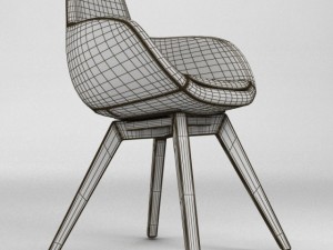 scoop chair 3D 模型