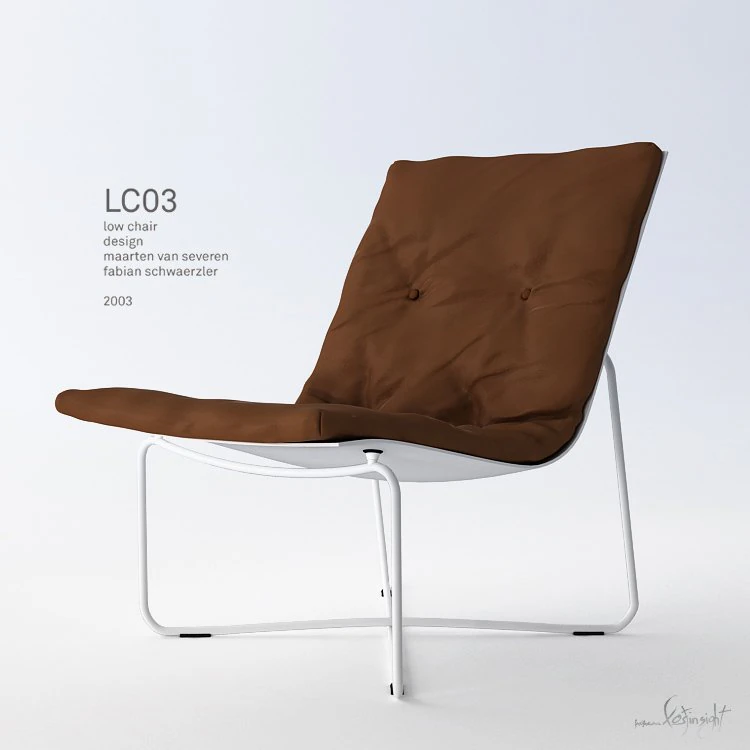 low chair 03 3D Model .c4d .max .obj .3ds .fbx .stl .blend 