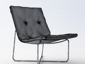 low chair 03 3D-Modell