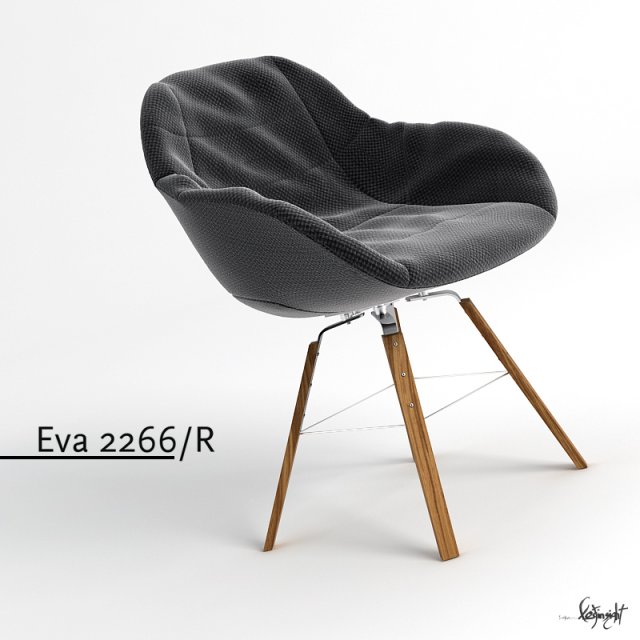 eva 2266r chair Modelo 3D .c4d .max .obj .3ds .fbx .stl .blend 