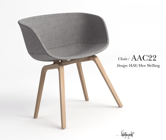 aac22 chair Modèle 3D .c4d .max .obj .3ds .fbx .stl .blend 
