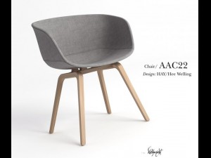 aac22 chair Modèle 3D