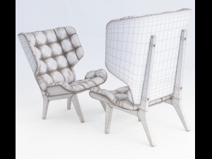 mammoth armcair 3Dモデル