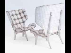 poltrona gigantesca Modelo 3D