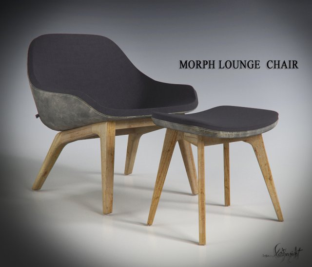 morph lounge chair 3D Model .c4d .max .obj .3ds .fbx .stl .blend 